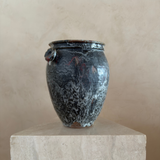Contrast Glaze Studio Pottery Vase with Handles