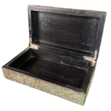 Large Brutalist Metal Lidded Box