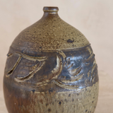 Carved Rounded Studio Bud Vase