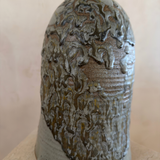 Textured Drip Glaze Studio Pottery Bottle Vase