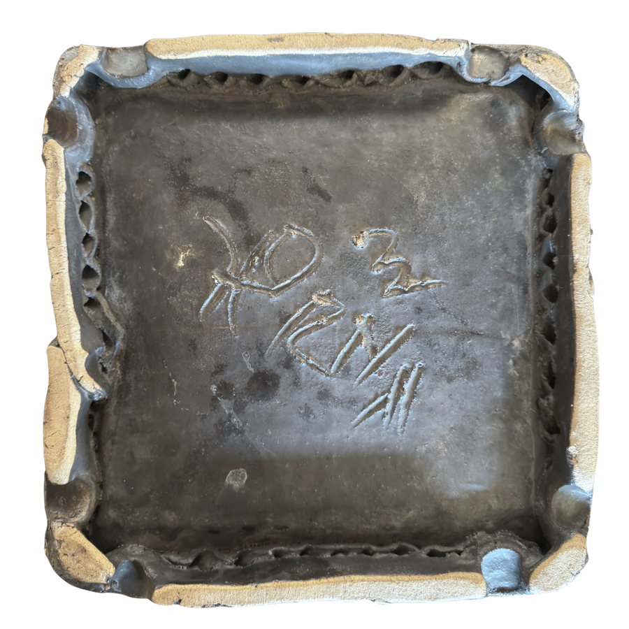 Colorful Glazed Ceramic Abstract Tray