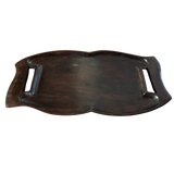 Hand Carved Mahogany Tray