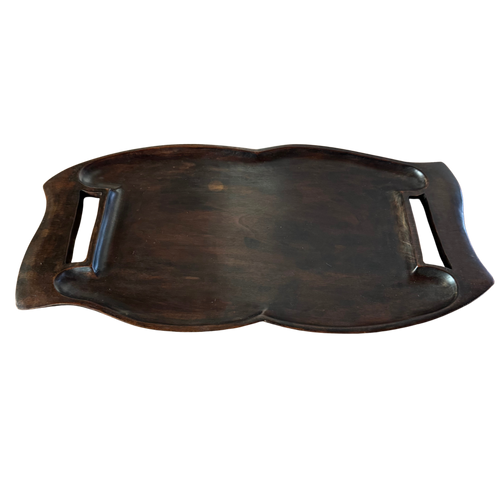 Hand Carved Mahogany Tray