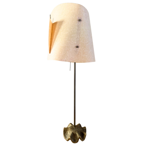 Nautilus Shell Table Lamp with Sculptural Shade