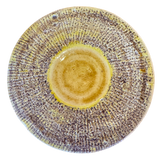 Golden Ochre Ceramic Lidded Jar