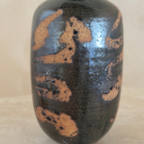 Dark Bud Vase with Copper Breakthrough