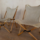 Pair of Tripolina Canvas Chairs by Joseph B. Femby, 1960s