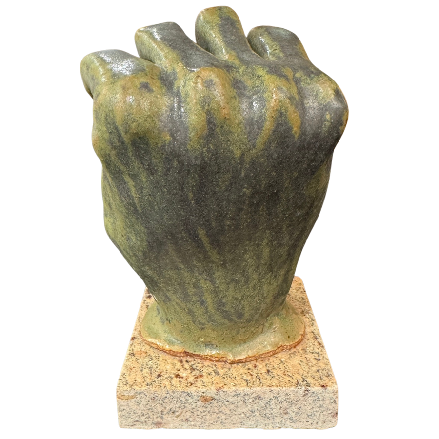 Patinated Bronze Hand Sculpture