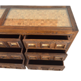 Brutalist Oak and Cork Dresser, 1970s