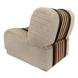 Sunset Stripe Modular Chairs in Textured Herringbone