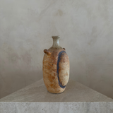 Rust Textured Studio Pottery Amphora Handle Vase