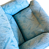 Pair of Postmodern Teal Lounge Chairs