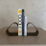 Pair of Bent Brass and Copper Bookends
