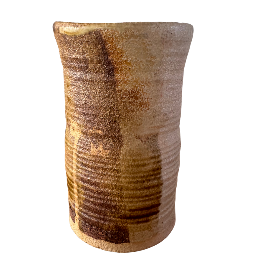 Textured Studio Ceramic Cylinder Vase