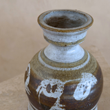 Earth Tone Brushwork Studio Ceramic Vessel
