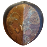 Heart Shaped Studio Vessel with Glazed Inlay