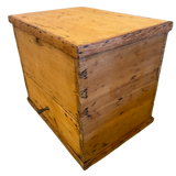 Vintage Handmade Pine Storage Box