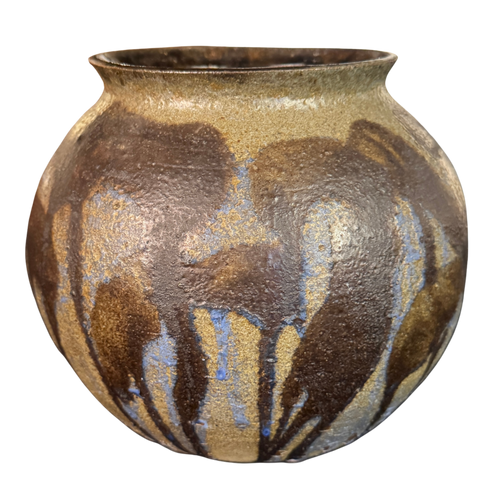 Drip Glaze Studio Pottery Vessel