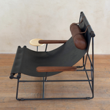 Leather Sling Lounge Chair by Tyler Hays and Made by BDDW