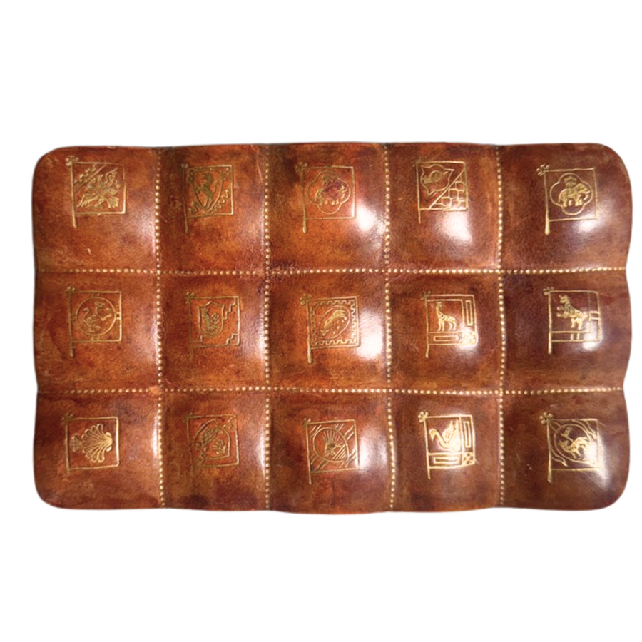 Mini Embossed Leather Box