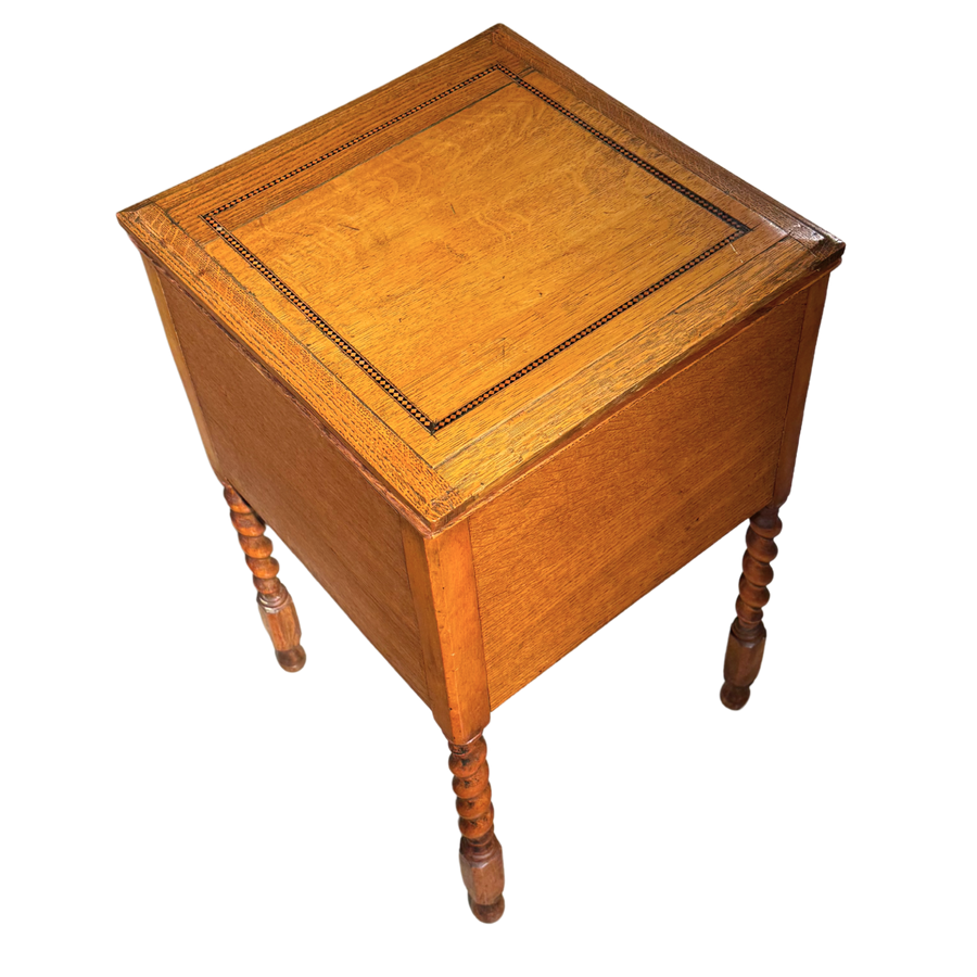 Turned Leg Lift Top Cabinet