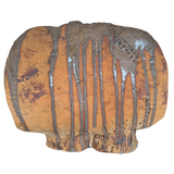 Organic Form Studio Ceramic Vessel with Textured Ash Glaze