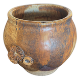 Speckled Ochre Studio Pottery Vase