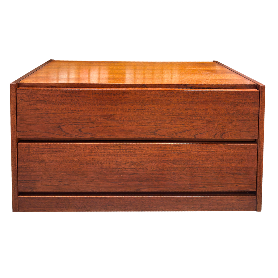 Two Drawer MCM Low Cabinet