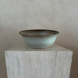 Hand-Painted Studio Pottery Bowl with Brushwork Design