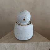MH STUDIO - Alabaster White Stash Jars: Large