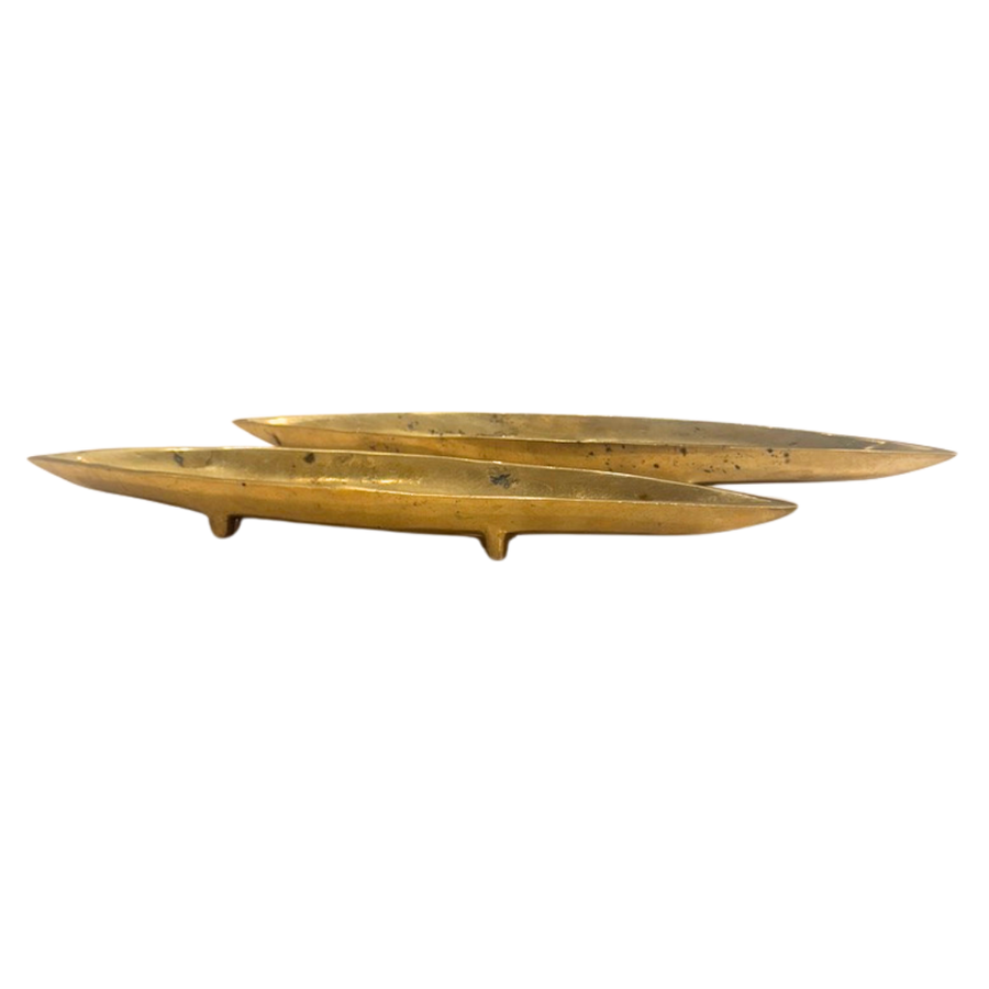 Solid Brass Decorative Footed Catch All