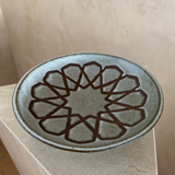 Incised Geometric Ceramic Platter