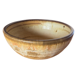 Large Studio Pottery Bowl in Honey Glaze