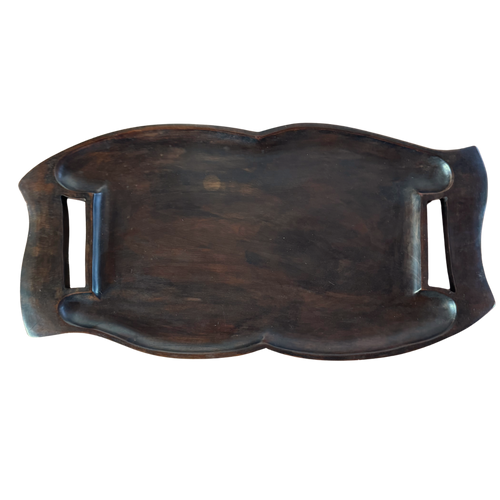 Hand Carved Mahogany Tray