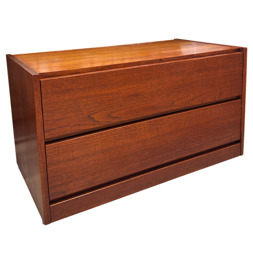 Two Drawer MCM Low Cabinet