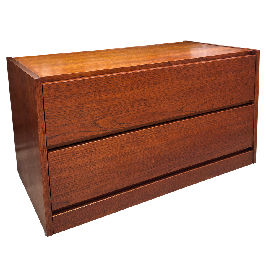 Two Drawer MCM Low Cabinet