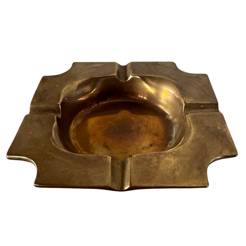 Square Brass Ashtray
