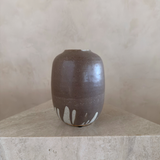 Taupe and Cream Drip Vessels