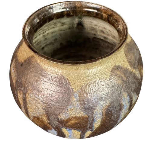Drip Glaze Studio Pottery Vessel