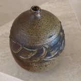 Carved Rounded Studio Bud Vase