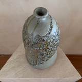 Textured Drip Glaze Studio Pottery Bottle Vase