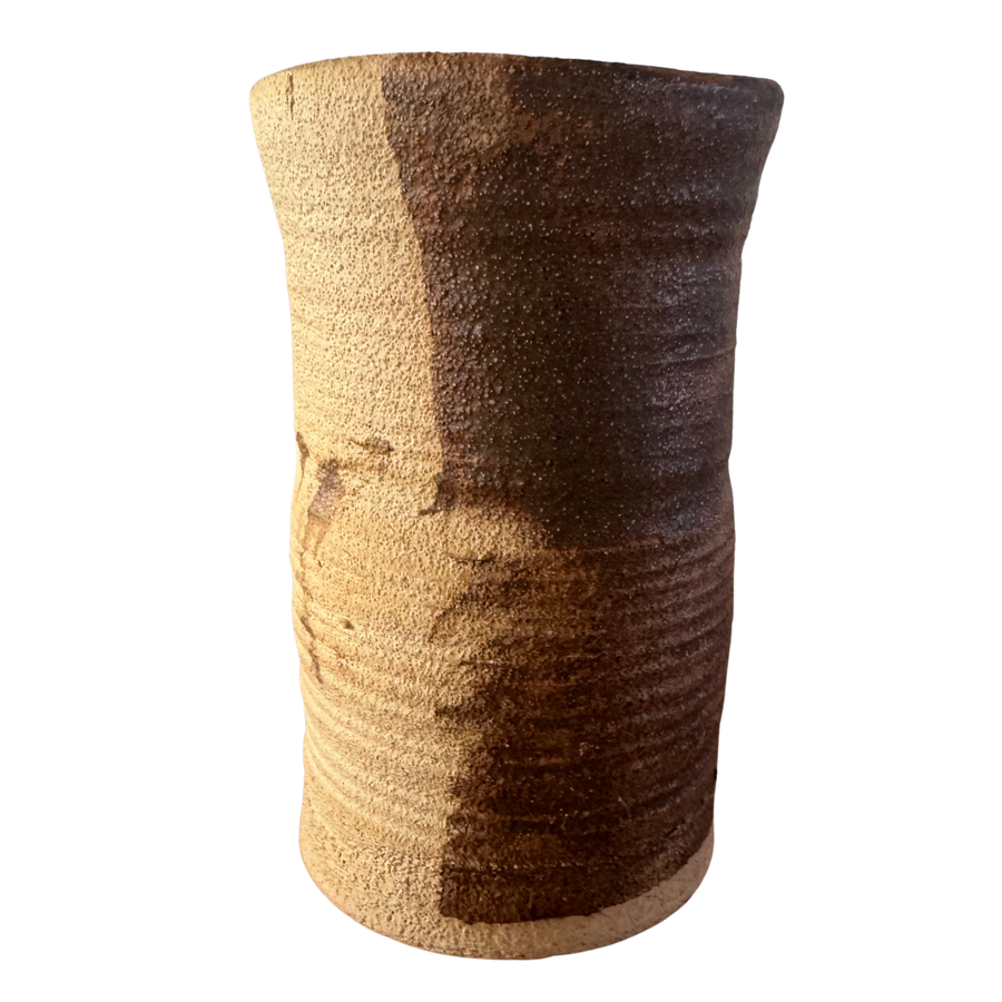 Textured Studio Ceramic Cylinder Vase