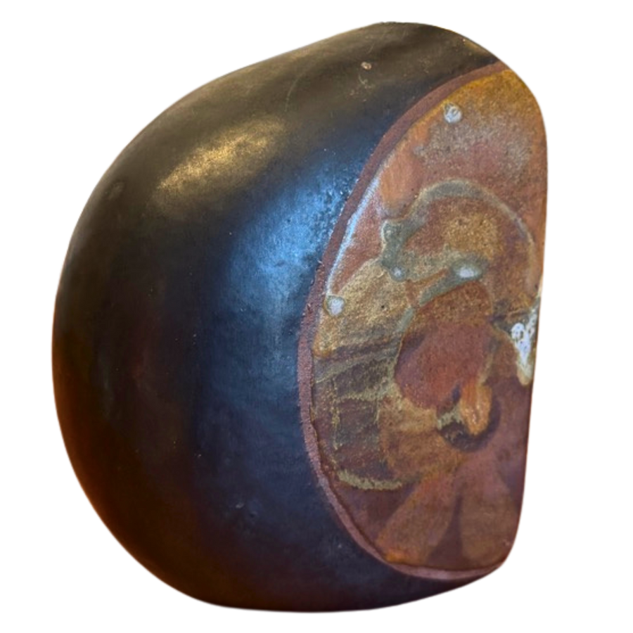 Heart Shaped Studio Vessel with Glazed Inlay