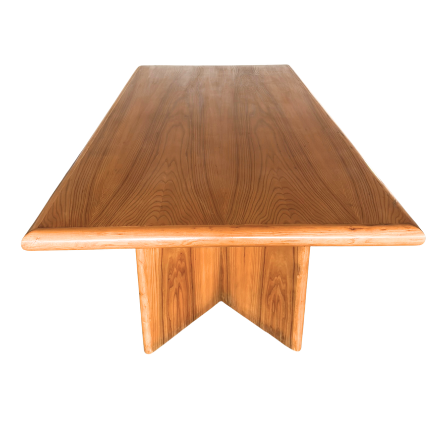 French Oak Dual Pedestal Dining Table