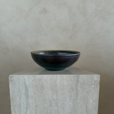 Oxblood and Cerulean Studio Pottery Bowl