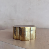Vintage Brass Daisy Storage Box