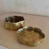 Vintage Brass Daisy Storage Box