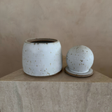 MH STUDIO - Alabaster White Stash Jars: Large