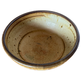 Large Studio Pottery Bowl in Honey Glaze