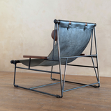 Leather Sling Lounge Chair by Tyler Hays and Made by BDDW